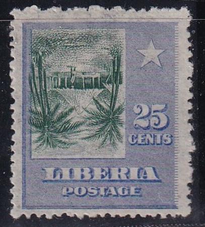 Liberia #O65var MINT HINGED no overprint - inverted center
