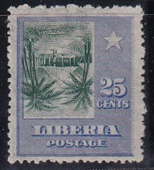 Liberia #O65var MINT HINGED no overprint - inverted center