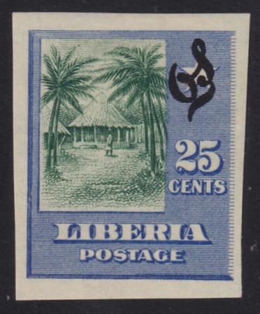 Liberia #O65var MINT HINGED imperf
