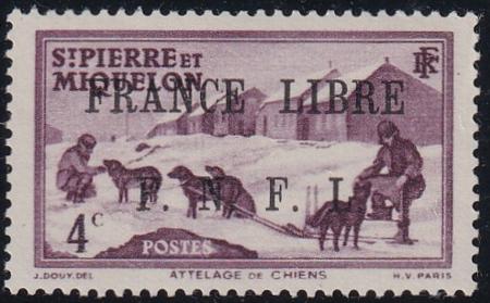 St Pierre and Miquelon #224 MINT NH  XF Choice - Signed twice Cat Value $110 + NH