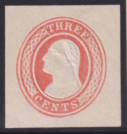US Postal Stationery and Cut Squares #U1 MINT  F - VF + Cat Value: $350