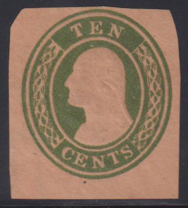 US Postal Stationery and Cut Squares #U16 MINT  FINE Not evenly cut Cat Value: $175