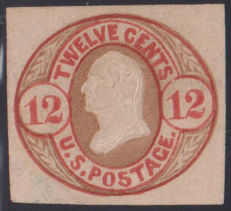 US Postal Stationery and Cut Squares #U42 MINT  FINE Light pen Scott # on reverse Cat Value: $180