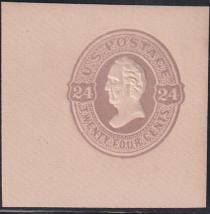 US Postal Stationery and Cut Squares #U101 MINT  SUP 45x45 mm Cat Value: $225