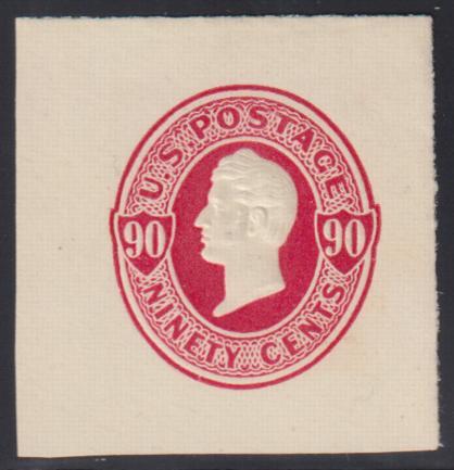 US Postal Stationery and Cut Squares #U106 MINT  XF - SUP 40x41 mm, Weiss Cert Cat Value: $350