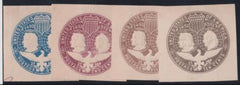 US Postal Stationery and Cut Squares #U348-51 MINT  VF-XF  Cat Value: $35