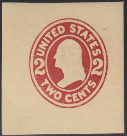 US Postal Stationery and Cut Squares #U407a MINT  VF - XF Die 2 Cat Value: $350