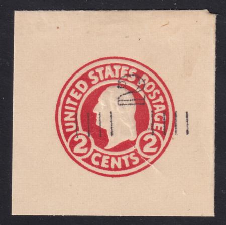 US Postal Stationery and Cut Squares #U454a MINT    SUPERB  46x46 mm Die 1, FC, Weiss Cert  Cat Value: $300