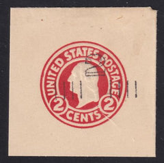 US Postal Stationery and Cut Squares #U454a MINT    SUPERB  46x46 mm Die 1, FC, Weiss Cert  Cat Value: $300