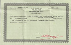 US Postal Stationery and Cut Squares #U454a MINT    SUPERB  46x46 mm Die 1, FC, Weiss Cert  Cat Value: $300