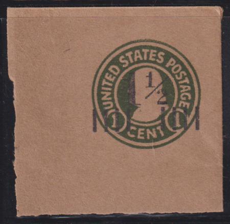US Postal Stationery and Cut Squares #U500 MINT    SUPERB  50x50 mm FC  Cat Value: $60