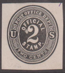 US Postal Stationery and Cut Squares #UO6   F  Cat Value: $120