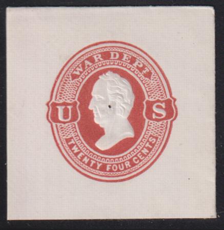 US Postal Stationery and Cut Squares #UO28   XF - SUP FC Cat Value: $100