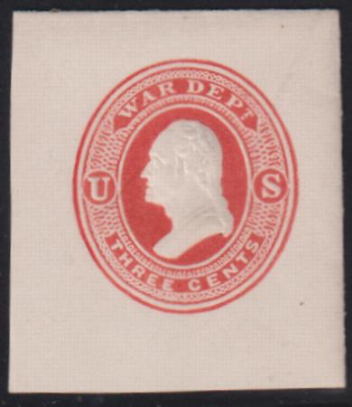 US Postal Stationery and Cut Squares #UO34   XF 37x43 mm  Cat Value: $75