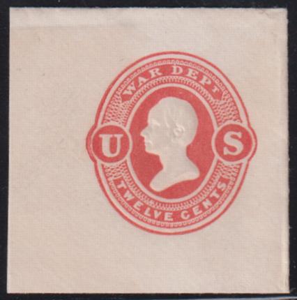 US Postal Stationery and Cut Squares #UO61   VF FC 44x44 mm Cat Value: $40
