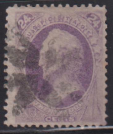US Bank Notes #153 Used F - VF Light Cancel, Rich purple color Cat Value: $225
