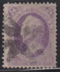 US Bank Notes #153 Used F - VF Light Cancel, Rich purple color Cat Value: $225