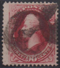 US Bank Notes #166 Used F - VF Fancy Negative Cancel Cat Value: $300