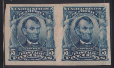 US Bureau and Regular Issues #315 Mint LH VF Fresh pair Cat Value: $725