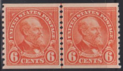 US Modern #723 Mint NH VF - XF 6 cent perf 10 Line Pair  nice deep shade SM 2 Cat Value: $115