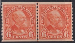 US Modern #723 Mint NH VF - XF 6 cent perf 10 Line Pair  nice deep shade SM 2 Cat Value: $115