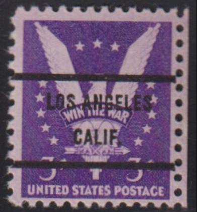 US Modern #905b Mint NH VF Scarce reddish purple Los Angeles precancel Cat Value: $750