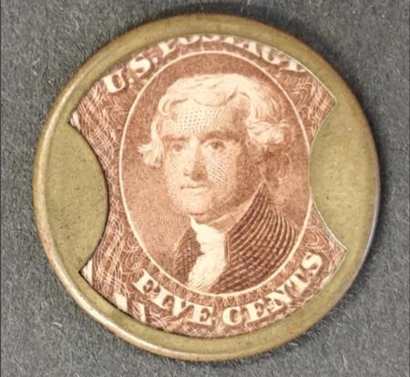 US Essays and Proofs #EP33 Mint VF 5c Browns Bronchial Troches Scarce Cat Value: $900
