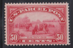 US Parcel Post #Q10 LH F - VF 50c Dairying Great color Cat Value: $210
