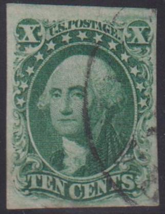 US Classics #15 Used VF + 4 nice large margins light cancel Cat Value: $145