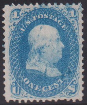 US Classics #63 Used VF light blue cancel Cat Value: $45