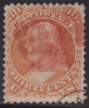 US Classics #71 Used F - VF Red Cancel Cat Value: $250