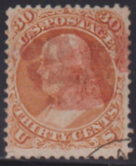 US Classics #71 Used F - VF Red Cancel Cat Value: $250