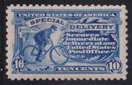 US Special Delivery #E9a LH VF Blue Shade Cat Value: $260