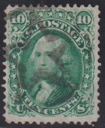 US Classics #68 Used F - VF Large 5 pt Star Cancel Cat Value: 60+