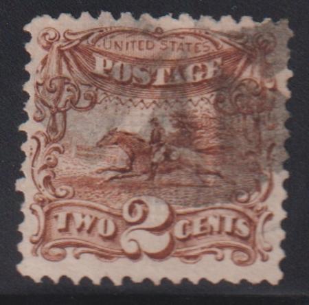 US 1869 Pictorials #113 Used F - VF 3 large Margins Cat Value: 80
