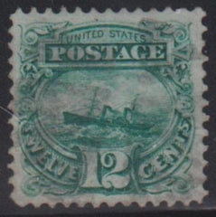 US 1869 Pictorials #117 Used VF - XF Beautiful Cat Value: 200 as 85