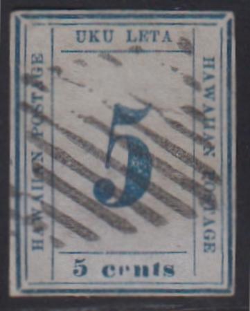 US Possessions - Hawaii #21 Used Mint F - VF + Very Faint pressed crease Plate 9-A Type pos 2 Cat Value: $700