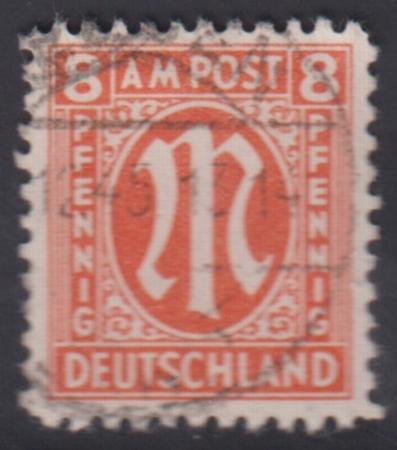 Germany AMG  #Mi21Az Used VF exp. Schlegel Cat Value: $35 32