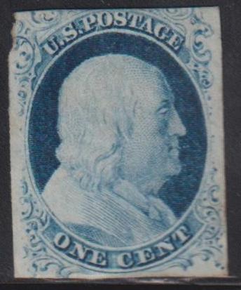 US Classics #9 Mint F - VF No Gum Pos. 82 R1L Doporto Cert Cat Value: $260