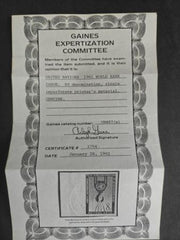 U.N. #Gaines 87c NH Mint XF Left Margin Imperf Single, Gaines Cert Cat Value: $200