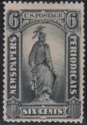 US Newspaper Stamps #PR12 Mint F - VF No Gum - Reperfed at right Cat Value: $140
