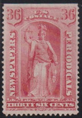 US Newspaper Stamps #PR18 Mint VF Top SE, No gum otherwise sound Cat Value: $400