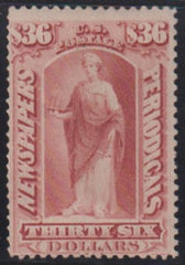 US Newspaper Stamps #PR77 Mint F Fresh OG, Reperfed Left Cat Value: $850