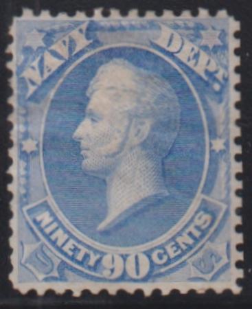 US Officials #O45 Hinged Mint F - VF Part OG, Large paper hinge remnant, reperfed right Cat Value: $1050