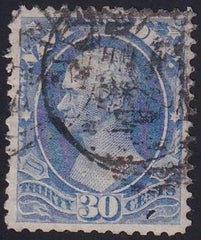 US Officials #O44 Used  VF - XF 1 perf bit short Cat Value: $70 as 85