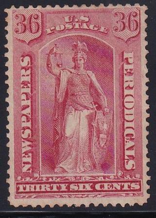 US Newspaper Stamps #PR18 Used  F - VF PSE Cert Used, cancel removed tiny flaws Cat Value: $240