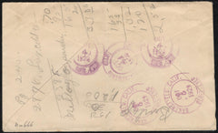 California, Sacramento 698 on Fancy Cancel Cover, Oval
