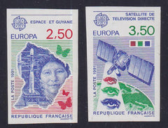 France 2696 - 2697 Imperf Europa set,  Butterflies