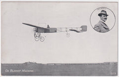 Great Britain circa1910s  Mint Bleriot Monoplane  Photo PC with Pilot McArdle