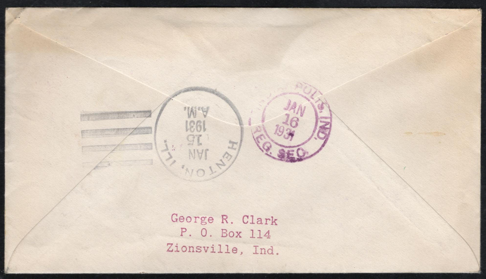 US Illinois, Henton 632, 636, 638, 680 Fancy Cancel Cover